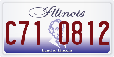 IL license plate C710812