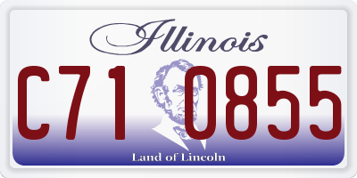 IL license plate C710855