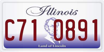 IL license plate C710891