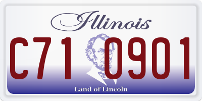 IL license plate C710901