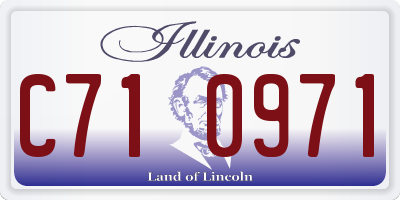 IL license plate C710971