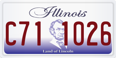 IL license plate C711026