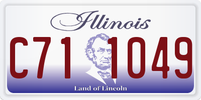 IL license plate C711049