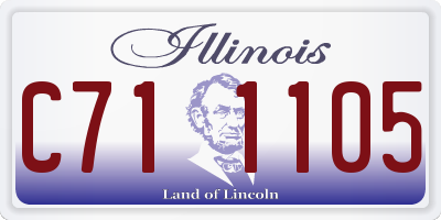 IL license plate C711105
