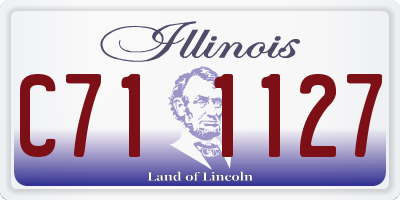 IL license plate C711127