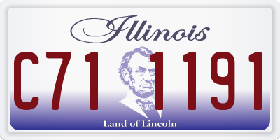 IL license plate C711191