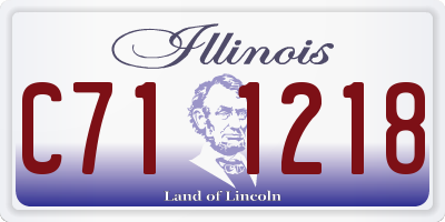 IL license plate C711218