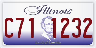 IL license plate C711232