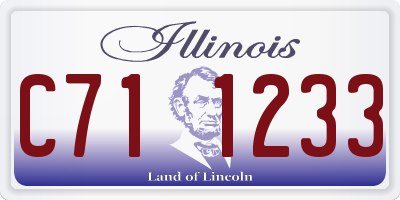 IL license plate C711233