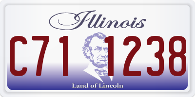IL license plate C711238