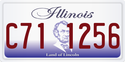 IL license plate C711256