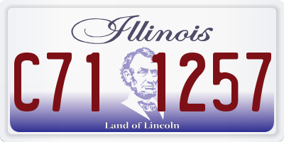 IL license plate C711257