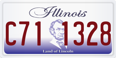 IL license plate C711328