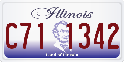 IL license plate C711342