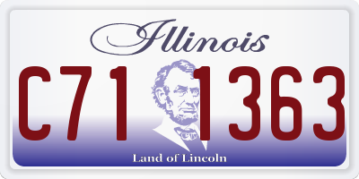IL license plate C711363