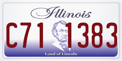 IL license plate C711383