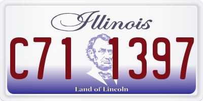 IL license plate C711397
