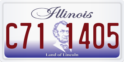 IL license plate C711405