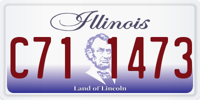IL license plate C711473