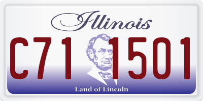 IL license plate C711501