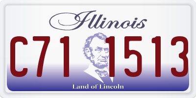IL license plate C711513