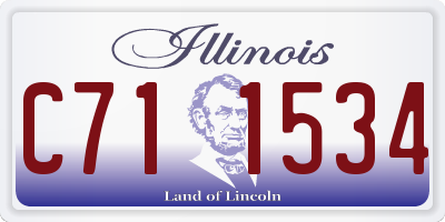 IL license plate C711534