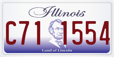 IL license plate C711554