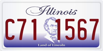 IL license plate C711567
