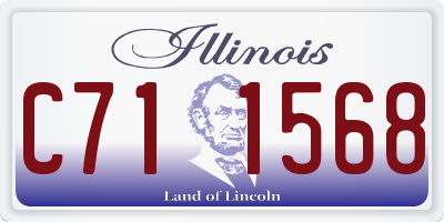 IL license plate C711568
