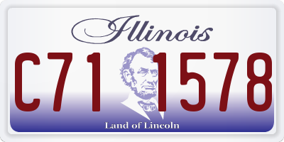 IL license plate C711578