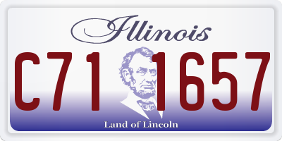 IL license plate C711657