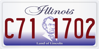 IL license plate C711702