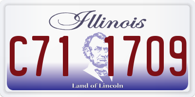 IL license plate C711709
