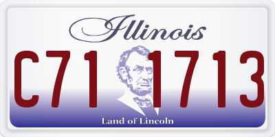 IL license plate C711713