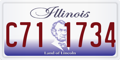 IL license plate C711734