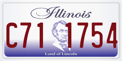 IL license plate C711754