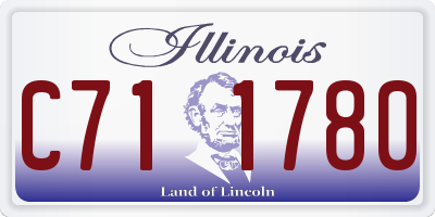 IL license plate C711780