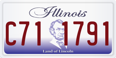 IL license plate C711791
