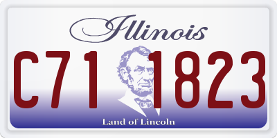 IL license plate C711823