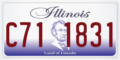 IL license plate C711831