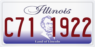 IL license plate C711922