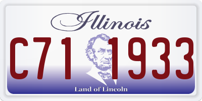 IL license plate C711933