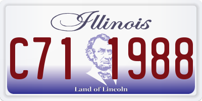 IL license plate C711988