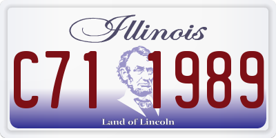 IL license plate C711989