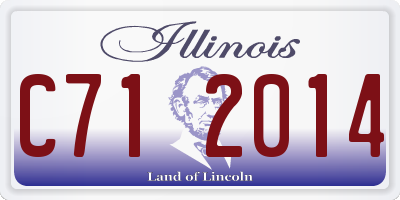 IL license plate C712014