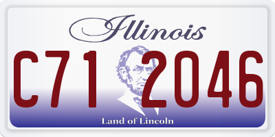 IL license plate C712046