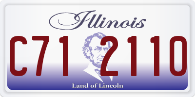 IL license plate C712110