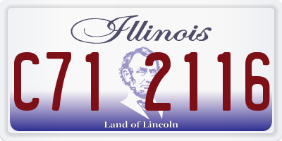 IL license plate C712116
