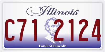 IL license plate C712124