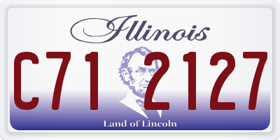 IL license plate C712127